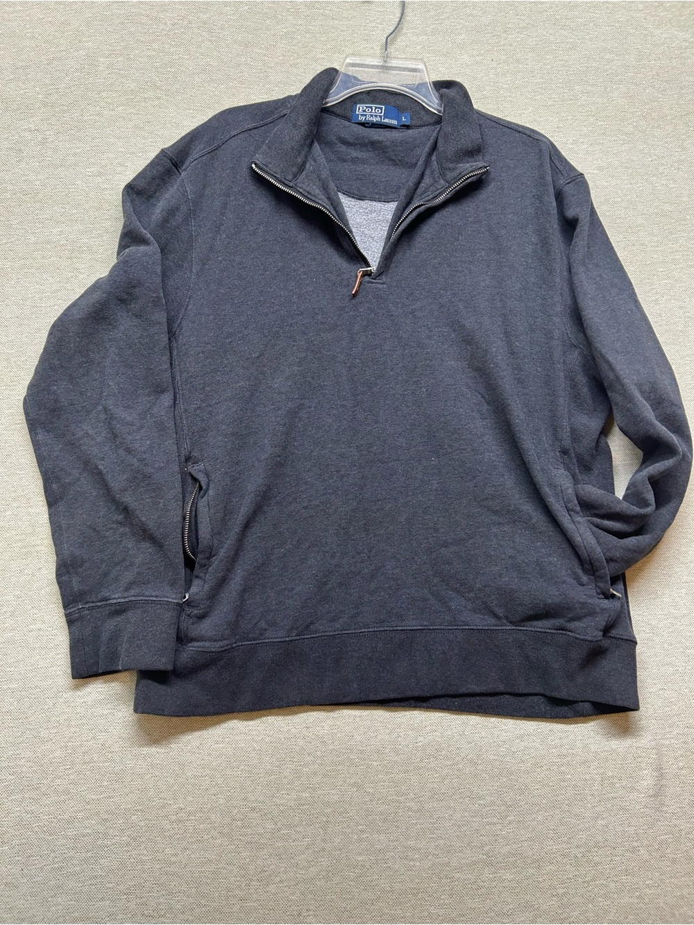 Polo by Ralph Lauren Dark Charcoal Half-Zip Pullover